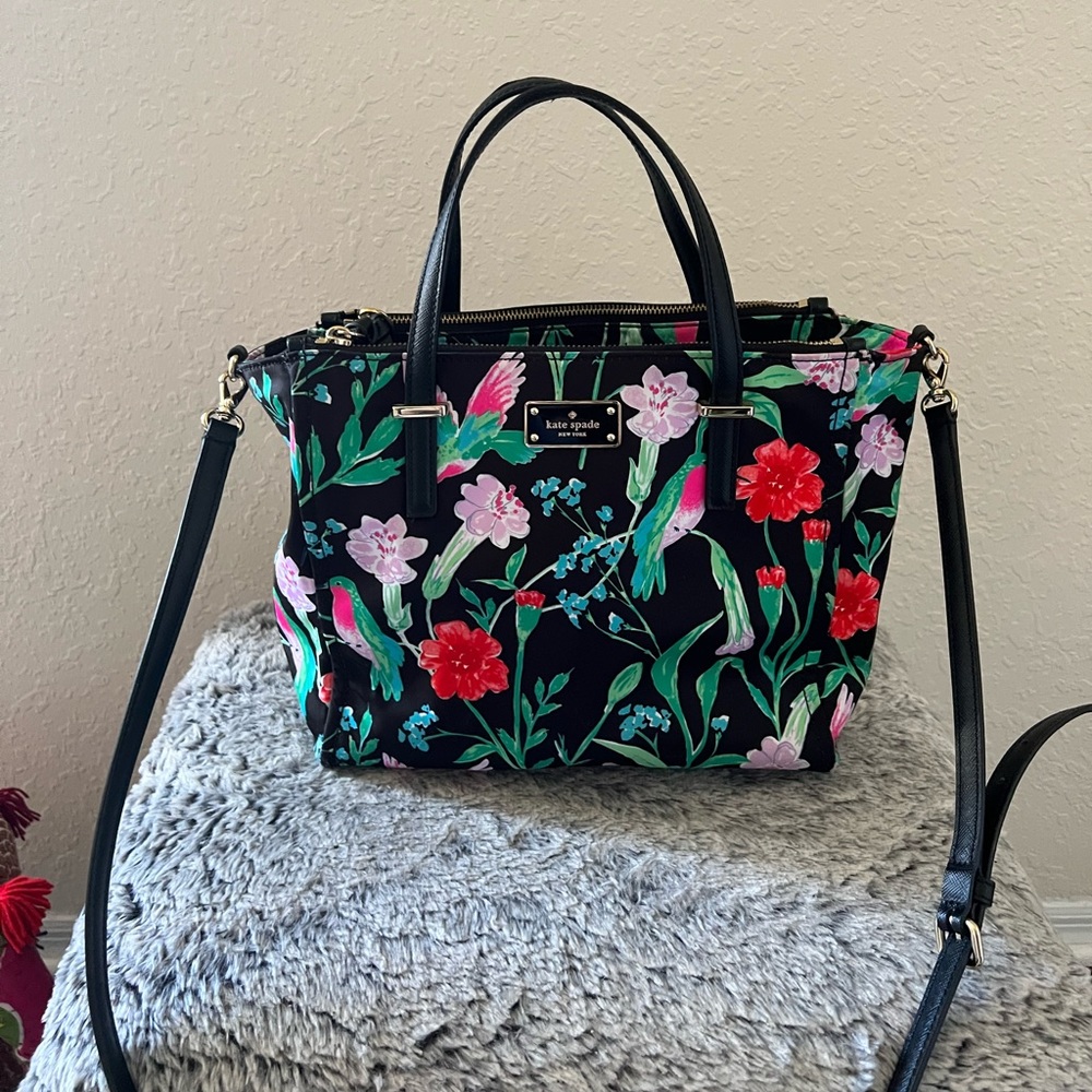 Nylon Floral print Kate Spade purse